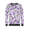 Lavender Pattern Print Design LV02 Women Long Sleeve Sweatshirt-JorJune