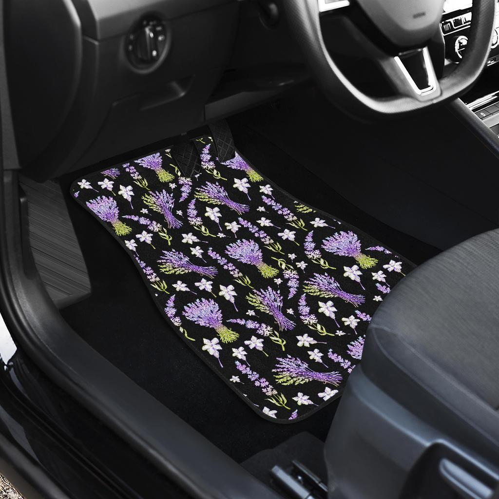 Lavender Pattern Print Design LV04 Car Floor Mats-JorJune.com
