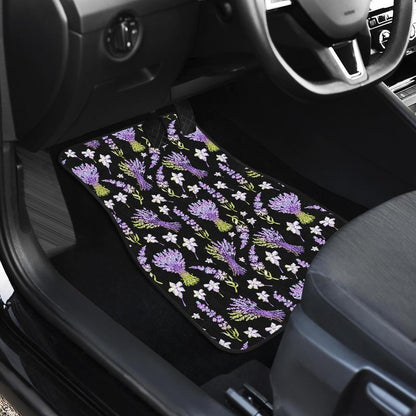 Lavender Pattern Print Design LV04 Car Floor Mats-JorJune.com