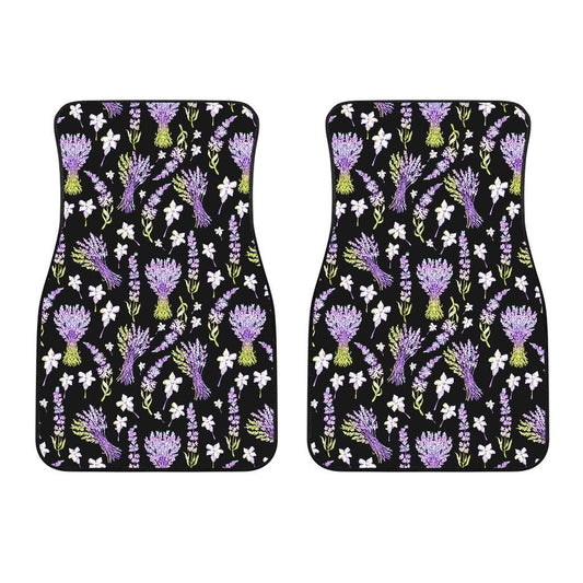 Lavender Pattern Print Design LV04 Car Floor Mats-JorJune.com