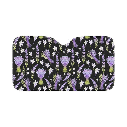 Lavender Pattern Print Design LV04 Car Sun Shade-JorJune
