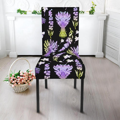 Lavender Pattern Print Design LV04 Dining Chair Slipcover-JORJUNE.COM