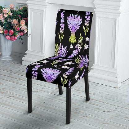 Lavender Pattern Print Design LV04 Dining Chair Slipcover-JORJUNE.COM
