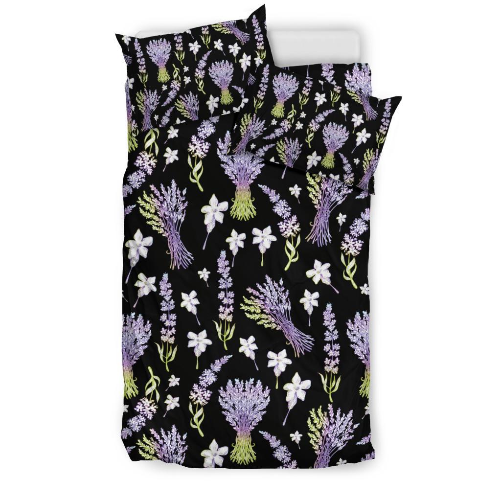 Lavender Pattern Print Design LV04 Duvet Cover Bedding Set-JORJUNE.COM