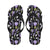 Lavender Pattern Print Design LV04 Flip Flops-JorJune