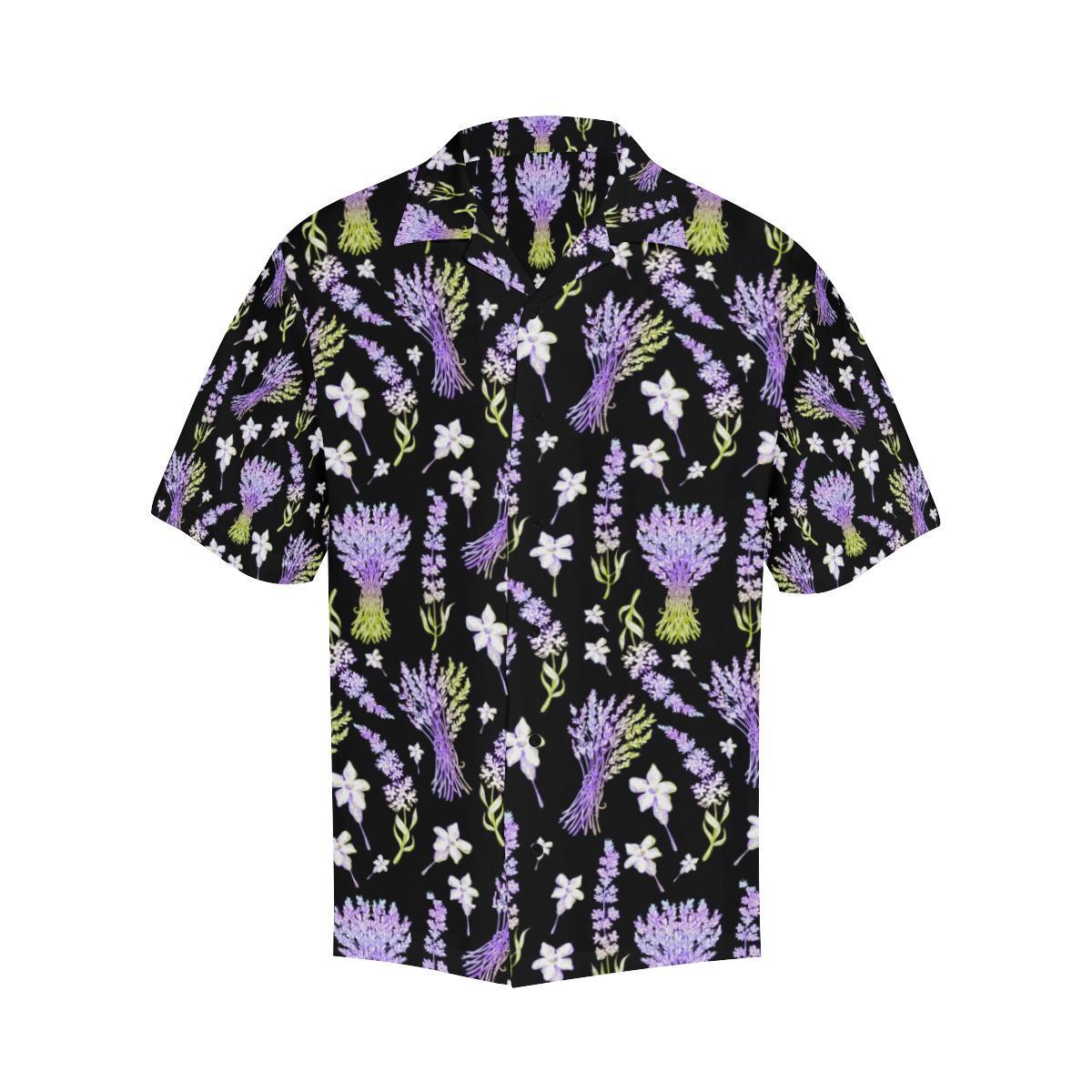 Lavender Pattern Print Design LV04 Men Hawaiian Shirt-JorJune