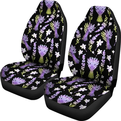 Lavender Pattern Print Design LV04 Universal Fit Car Seat Covers-JorJune