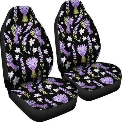 Lavender Pattern Print Design LV04 Universal Fit Car Seat Covers-JorJune