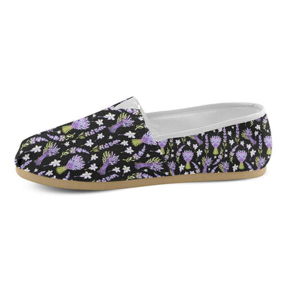 Lavender Pattern Print Design LV04 Women Casual Shoes-JorJune.com
