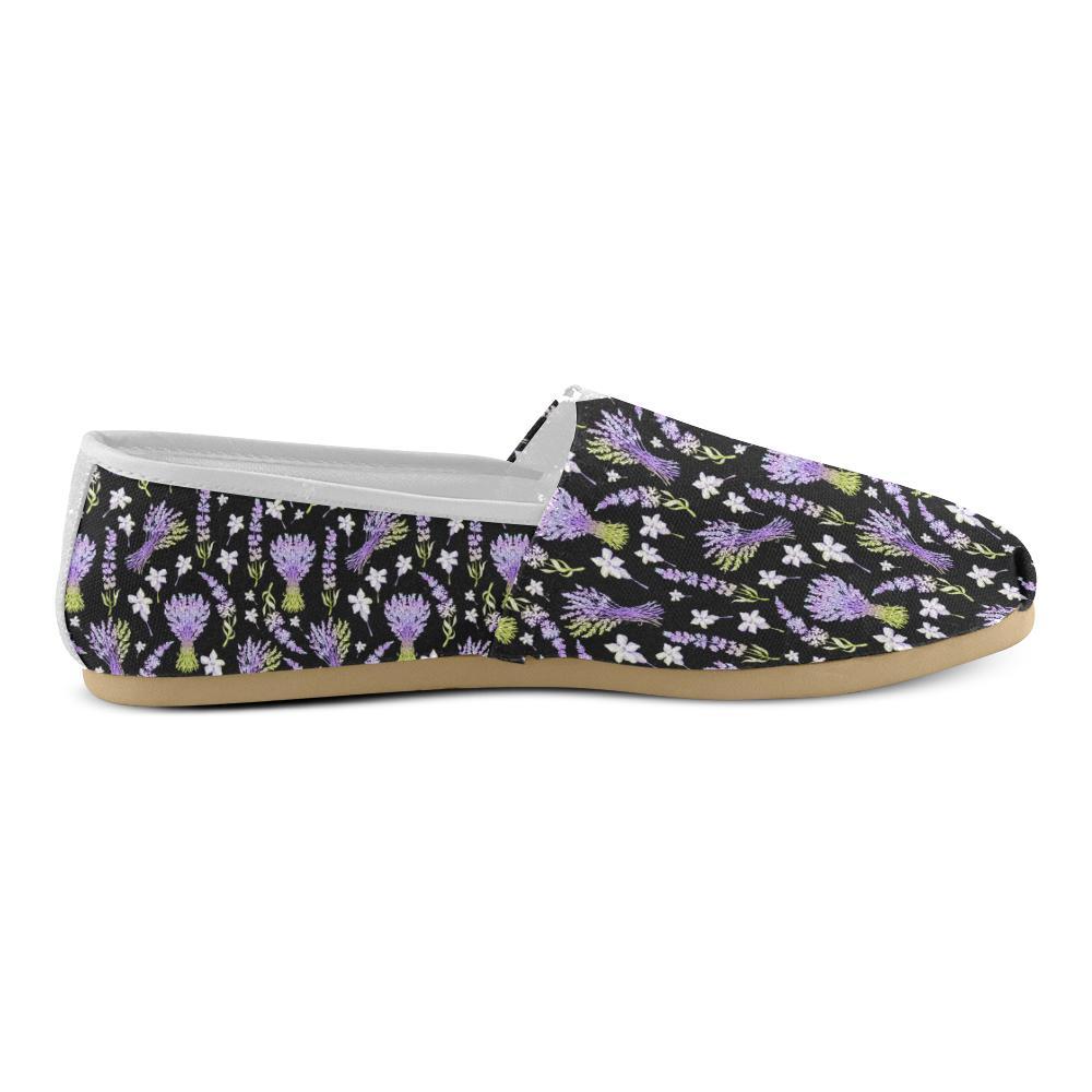Lavender Pattern Print Design LV04 Women Casual Shoes-JorJune.com