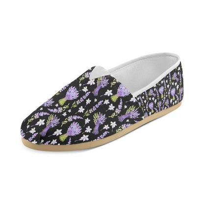 Lavender Pattern Print Design LV04 Women Casual Shoes-JorJune.com