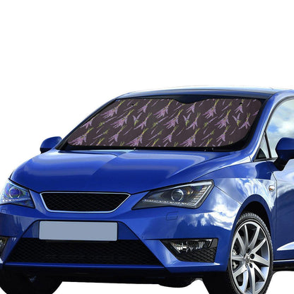 Lavender Pattern Print Design LV05 Car Sun Shade-JorJune