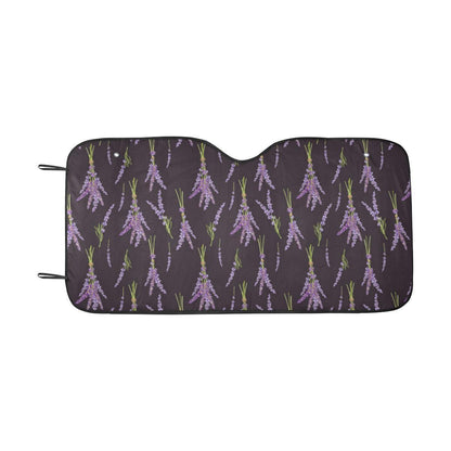 Lavender Pattern Print Design LV05 Car Sun Shade-JorJune