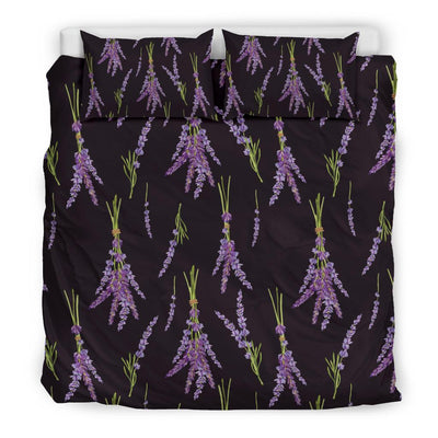 Lavender Pattern Print Design LV05 Duvet Cover Bedding Set-JORJUNE.COM