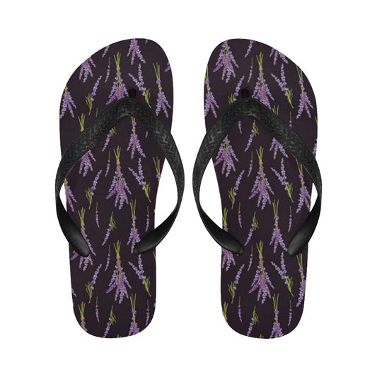 Lavender Pattern Print Design LV05 Flip Flops-JorJune