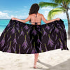 Lavender Pattern Print Design LV05 Sarong Pareo Wrap