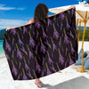 Lavender Pattern Print Design LV05 Sarong Pareo Wrap