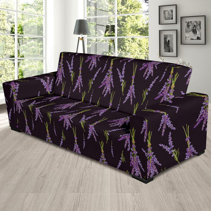 Lavender Pattern Print Design LV05 Sofa Slipcover-JORJUNE.COM