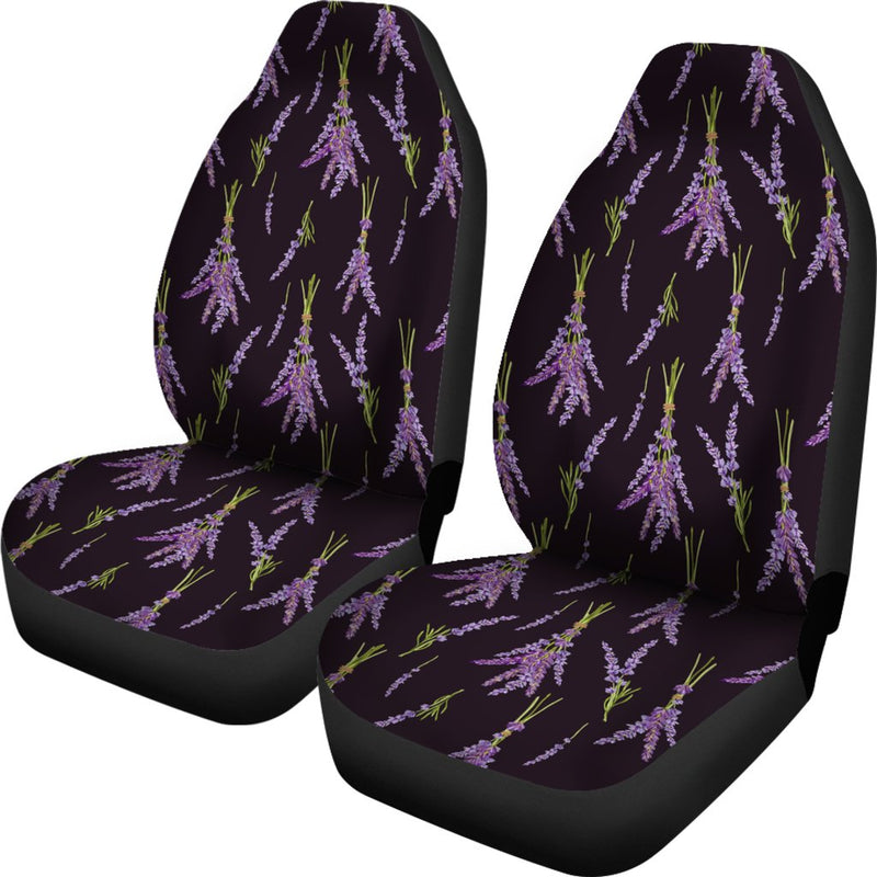 Lavender Pattern Print Design LV05 Universal Fit Car Seat Covers-JorJune