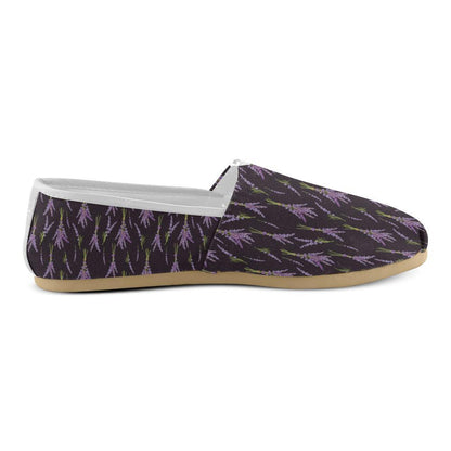 Lavender Pattern Print Design LV05 Women Casual Shoes-JorJune.com