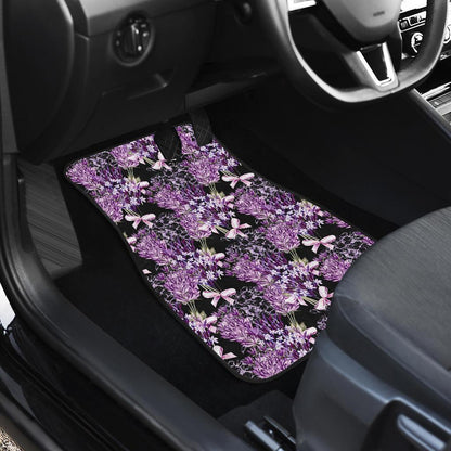 Lavender Pattern Print Design LV06 Car Floor Mats-JorJune.com