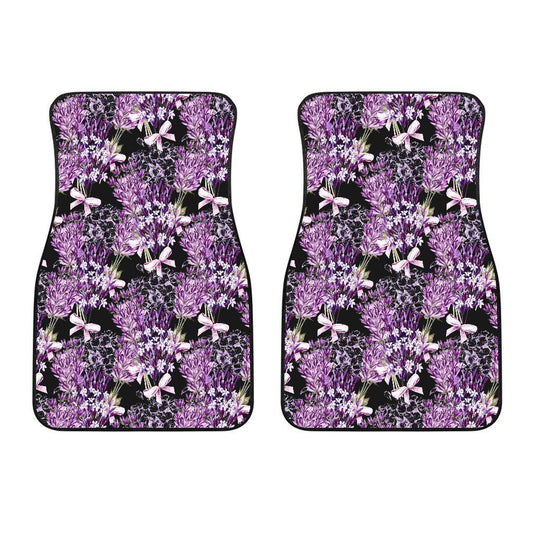 Lavender Pattern Print Design LV06 Car Floor Mats-JorJune.com