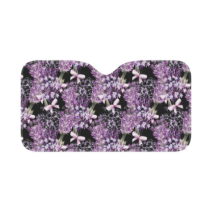 Lavender Pattern Print Design LV06 Car Sun Shade-JorJune