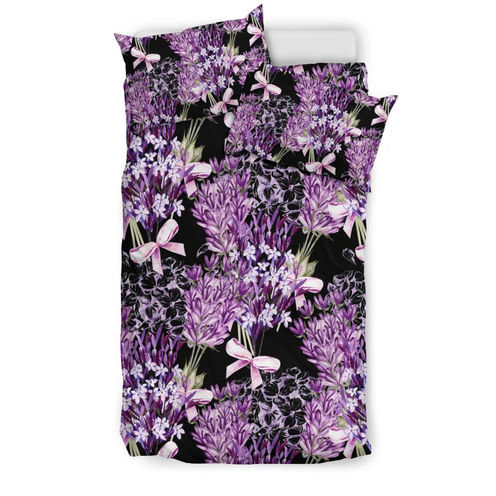 Lavender Pattern Print Design LV06 Duvet Cover Bedding Set-JORJUNE.COM
