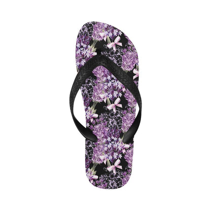 Lavender Pattern Print Design LV06 Flip Flops-JorJune