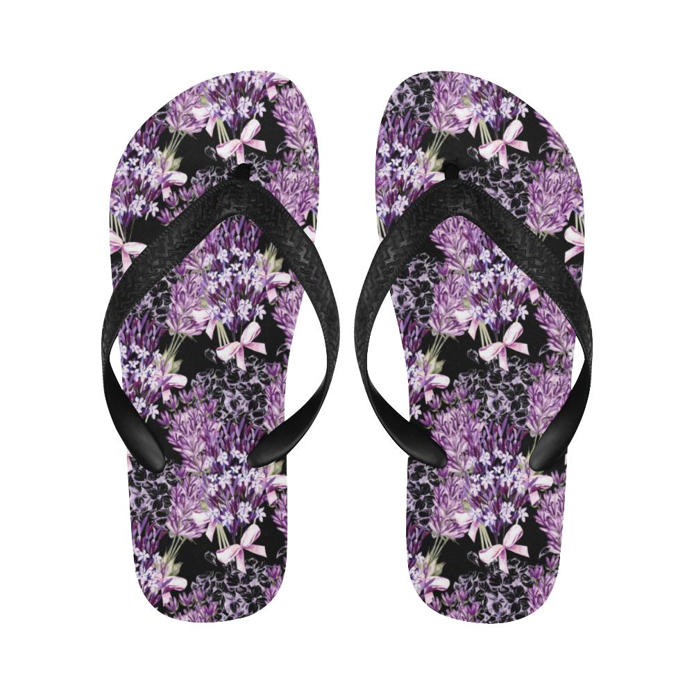 Lavender Pattern Print Design LV06 Flip Flops-JorJune
