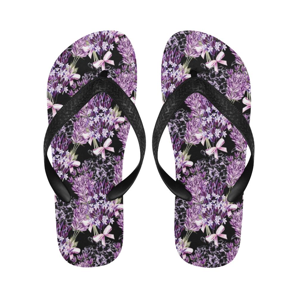 Lavender Pattern Print Design LV06 Flip Flops-JorJune