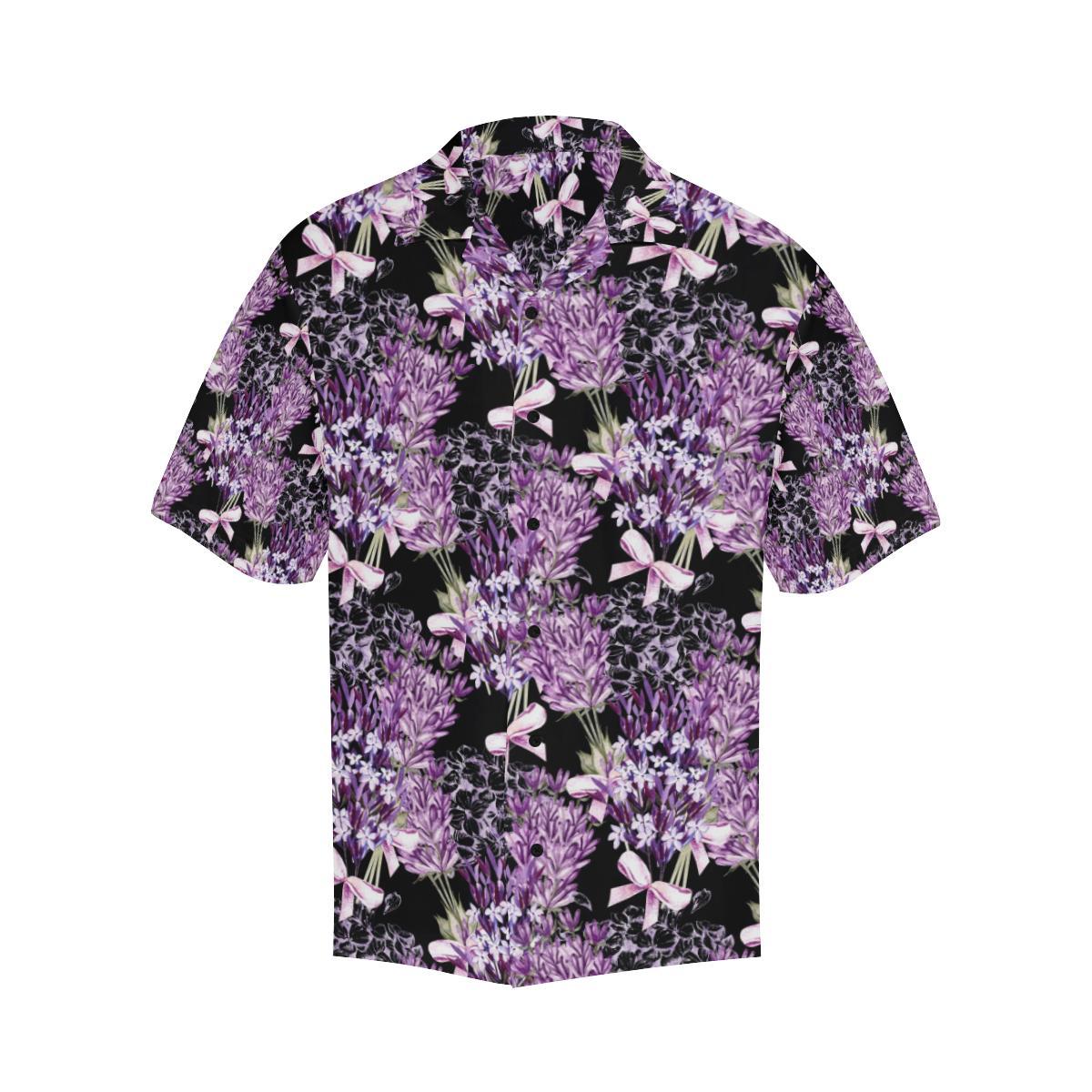 Lavender Pattern Print Design LV06 Men Hawaiian Shirt-JorJune