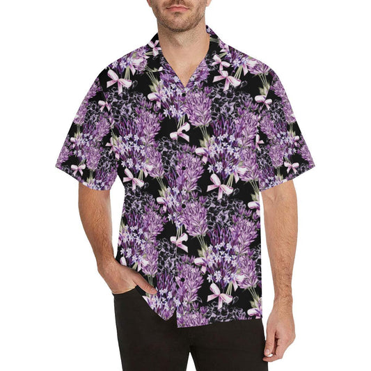 Lavender Pattern Print Design LV06 Men Hawaiian Shirt-JorJune