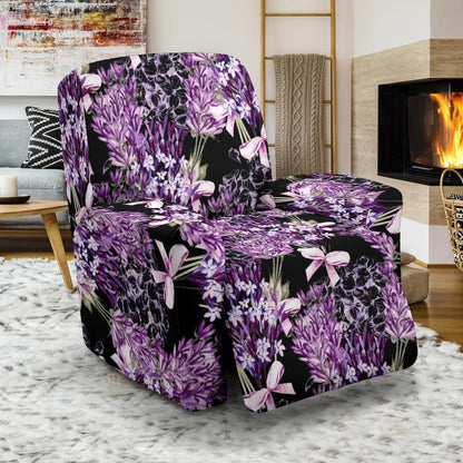 Lavender Pattern Print Design LV06 Recliner Slipcover-JORJUNE.COM
