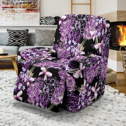 Lavender Pattern Print Design LV06 Recliner Slipcover-JORJUNE.COM
