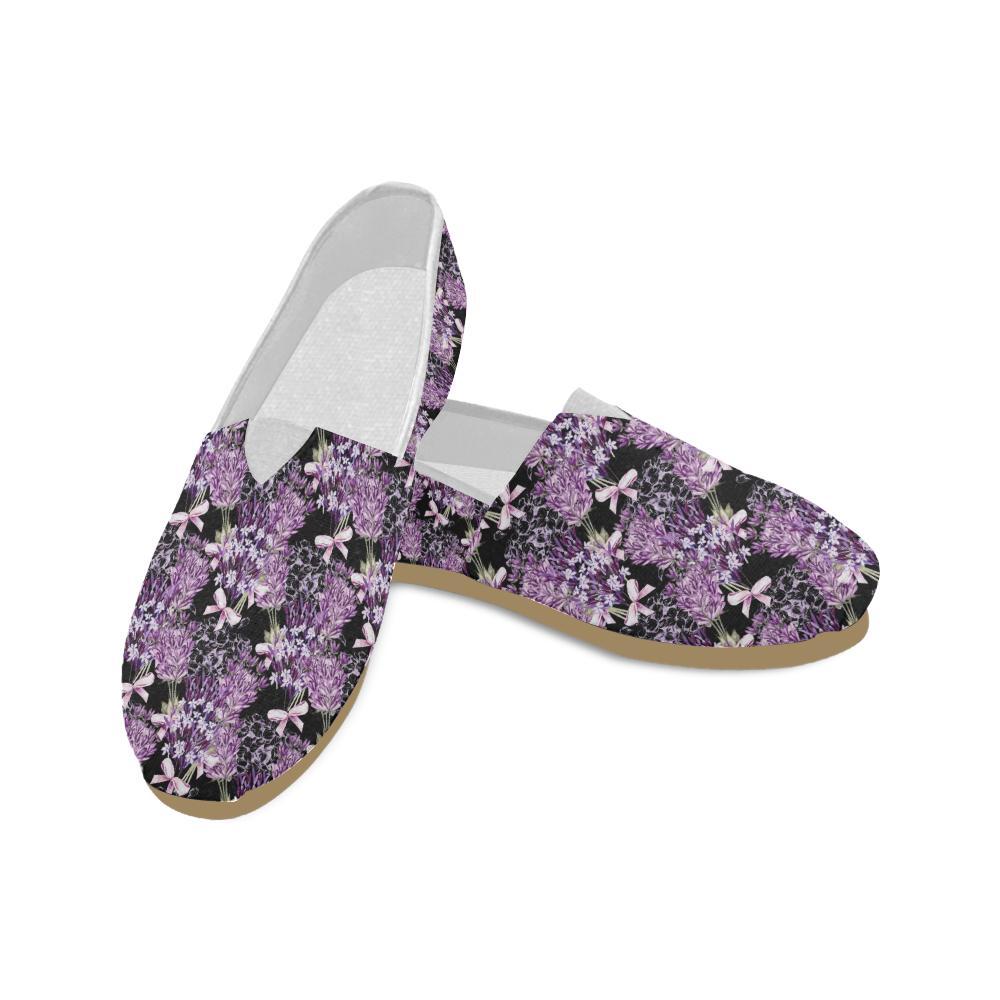 Lavender Pattern Print Design LV06 Women Casual Shoes-JorJune.com