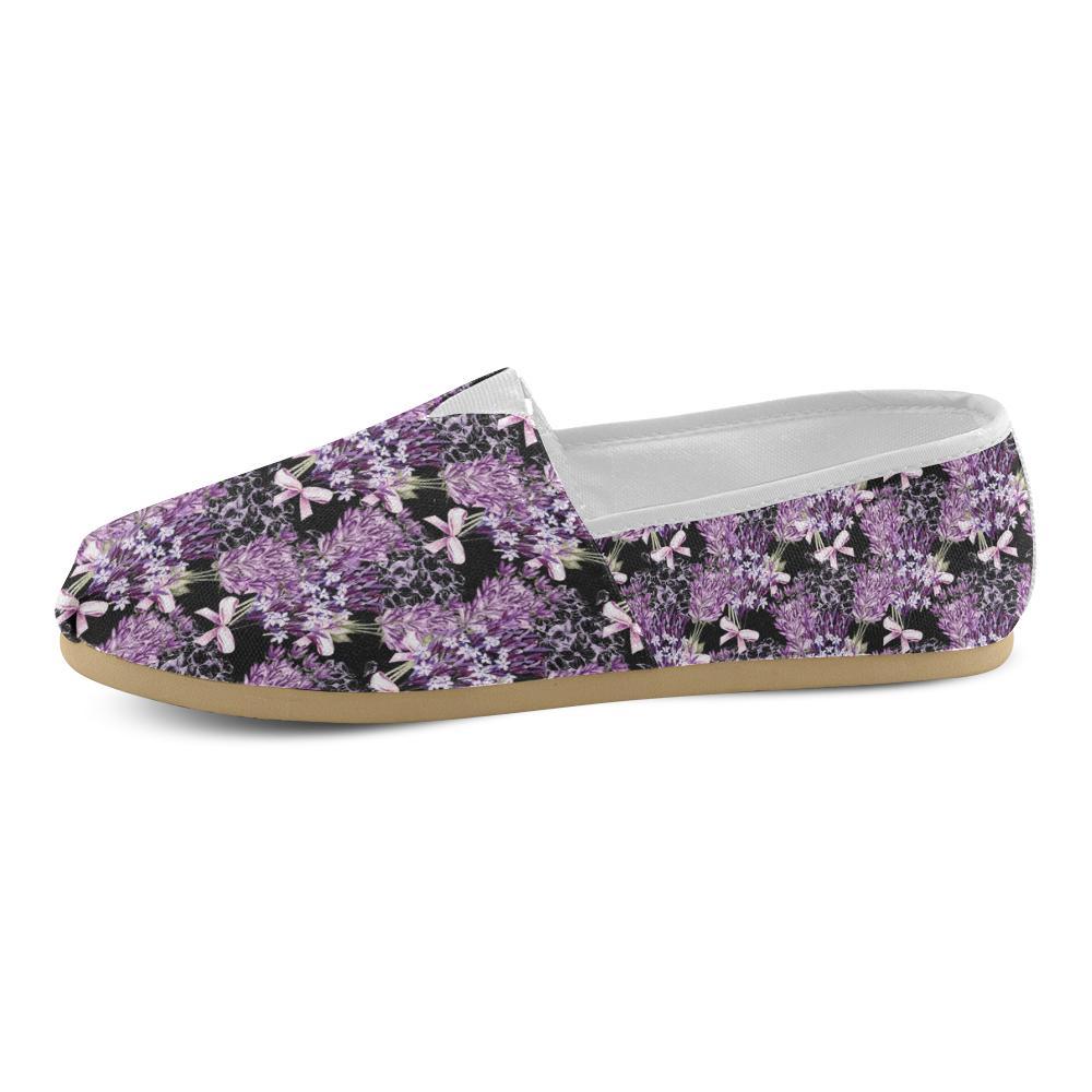 Lavender Pattern Print Design LV06 Women Casual Shoes-JorJune.com