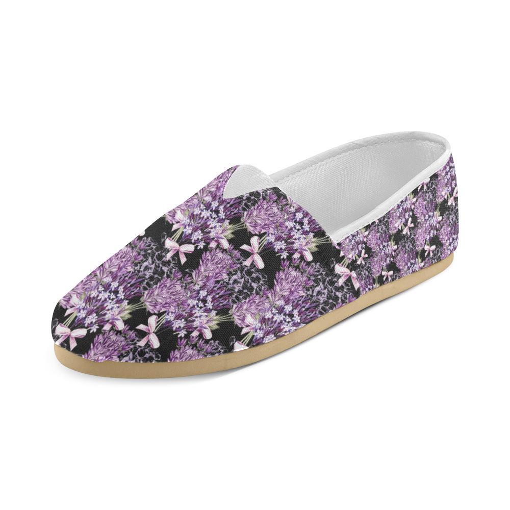 Lavender Pattern Print Design LV06 Women Casual Shoes-JorJune.com
