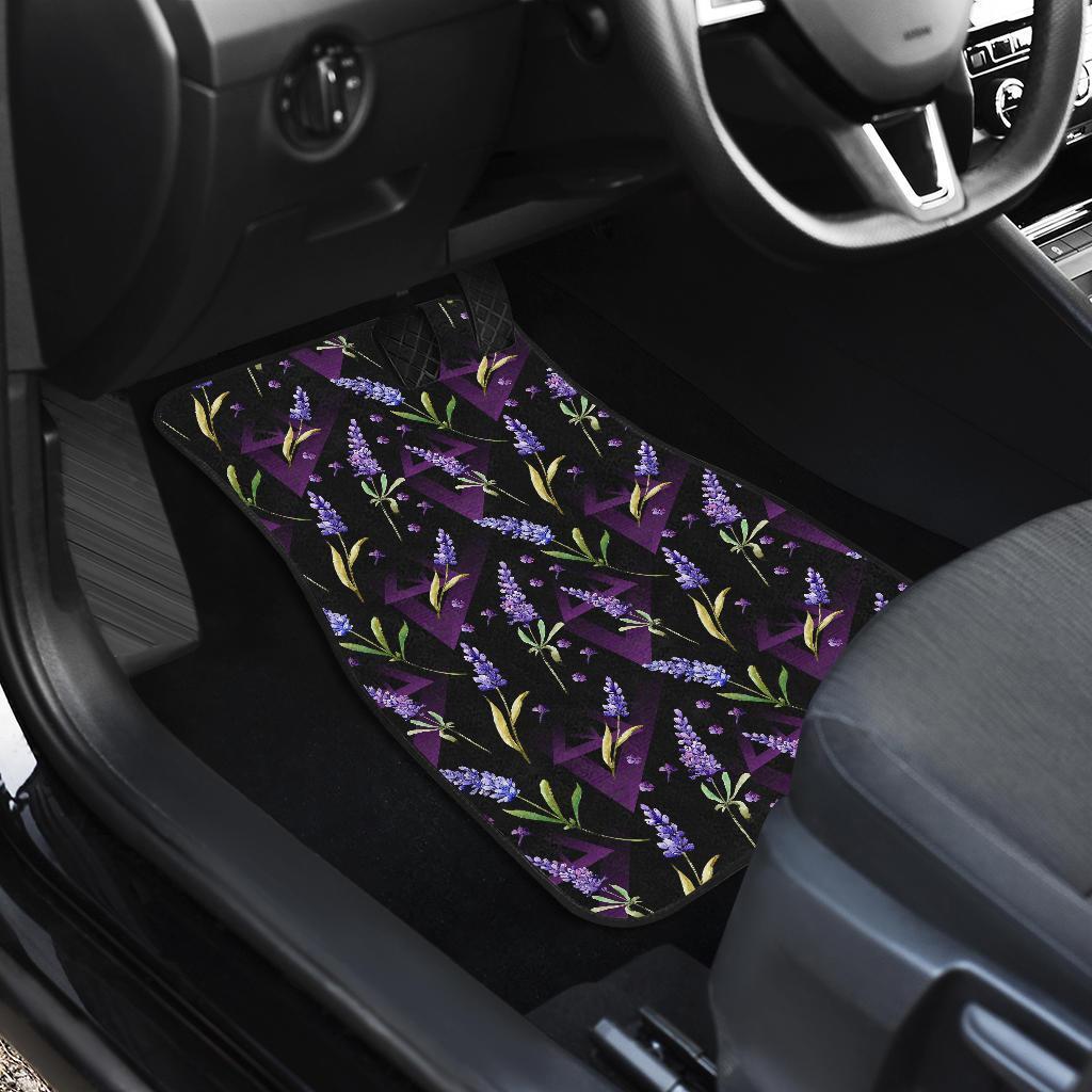 Lavender Pattern Print Design LV07 Car Floor Mats-JorJune.com