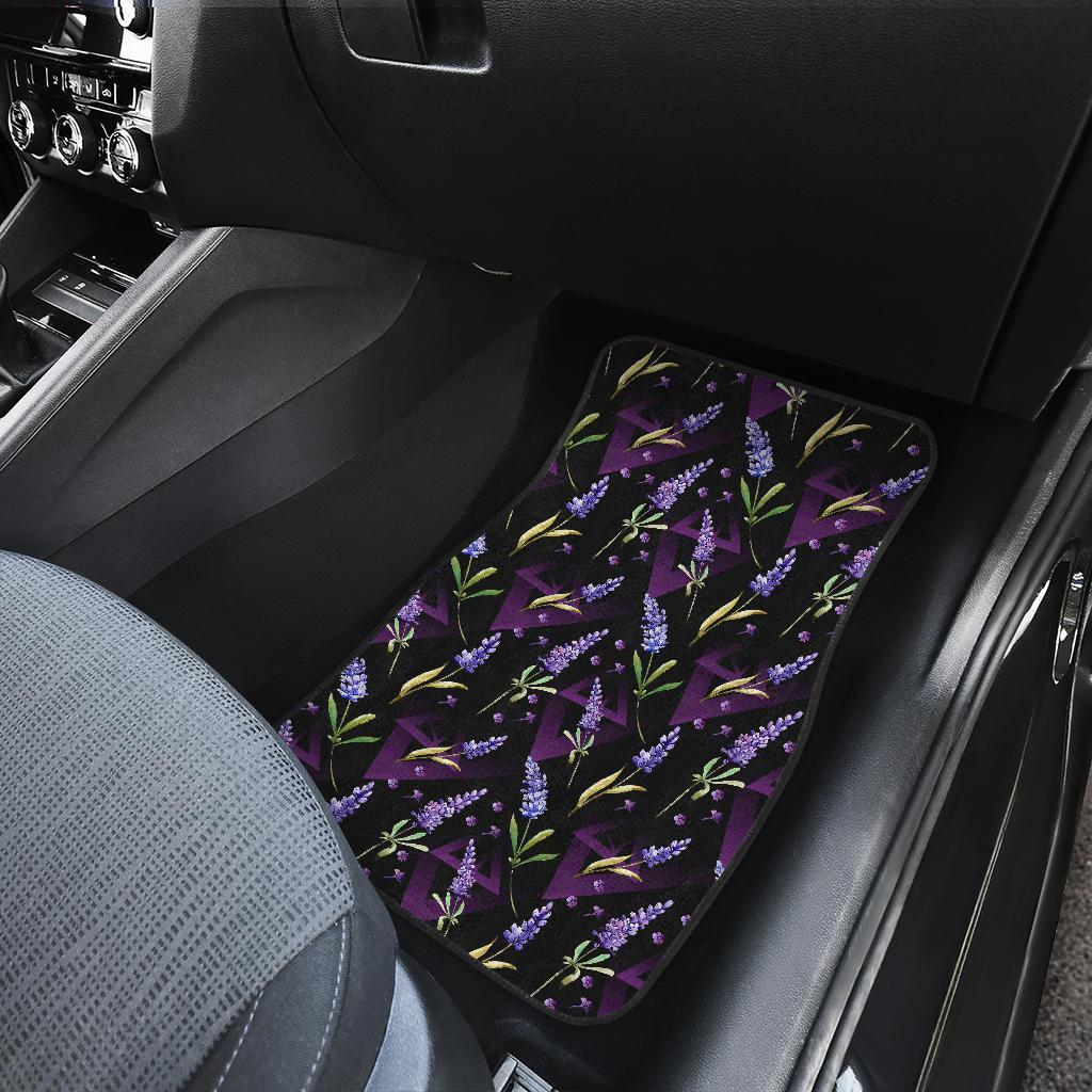 Lavender Pattern Print Design LV07 Car Floor Mats-JorJune.com