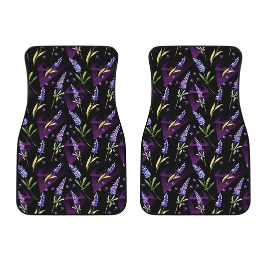 Lavender Pattern Print Design LV07 Car Floor Mats-JorJune.com