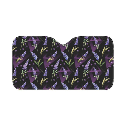 Lavender Pattern Print Design LV07 Car Sun Shade-JorJune