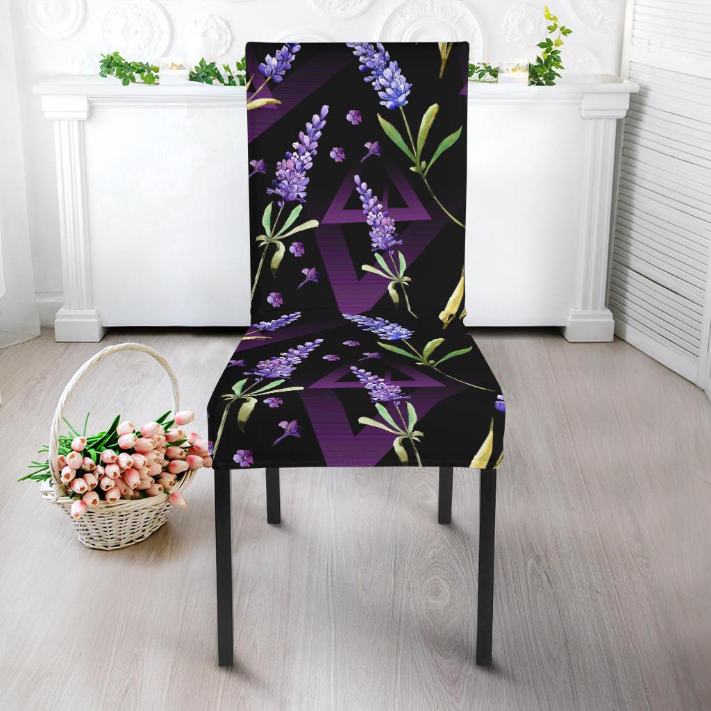 Lavender Pattern Print Design LV07 Dining Chair Slipcover-JORJUNE.COM