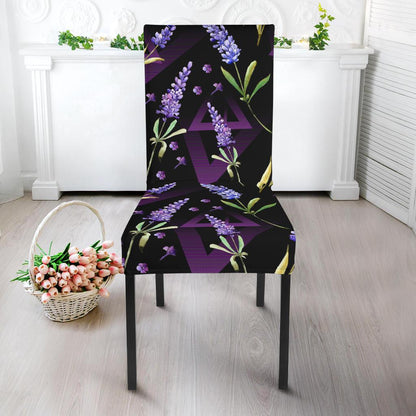 Lavender Pattern Print Design LV07 Dining Chair Slipcover-JORJUNE.COM