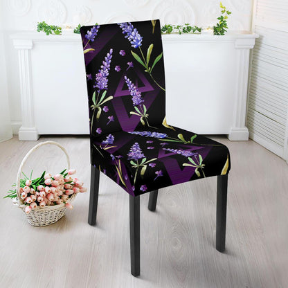 Lavender Pattern Print Design LV07 Dining Chair Slipcover-JORJUNE.COM