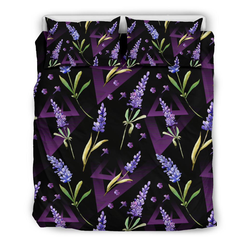 Lavender Pattern Print Design LV07 Duvet Cover Bedding Set-JORJUNE.COM