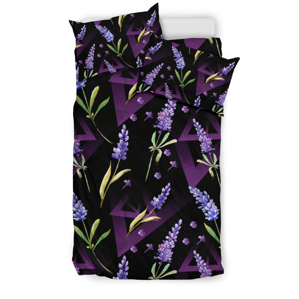 Lavender Pattern Print Design LV07 Duvet Cover Bedding Set-JORJUNE.COM