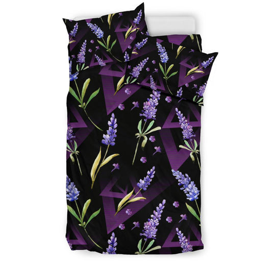 Lavender Pattern Print Design LV07 Duvet Cover Bedding Set-JORJUNE.COM