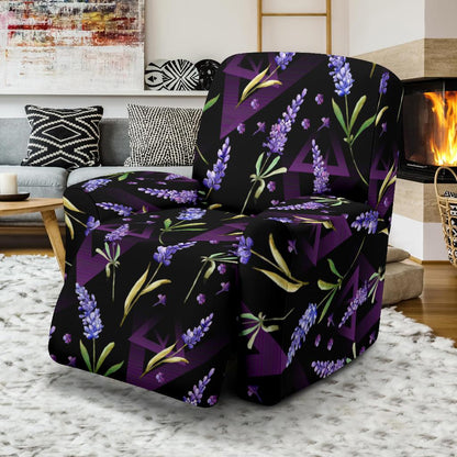 Lavender Pattern Print Design LV07 Recliner Slipcover-JORJUNE.COM