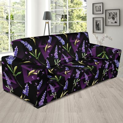 Lavender Pattern Print Design LV07 Sofa Slipcover-JORJUNE.COM